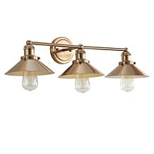JONATHAN Y Brass Gold August 26.5" 3-light Metal Vanity Light