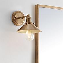 JONATHAN Y Brass Gold August 7.75" Metal Shade Sconce
