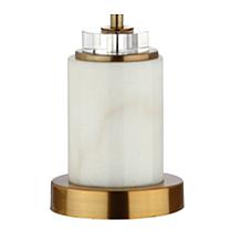 JONATHAN Y Brass Harper 22" Marble Crystal LED Set of 2 Table Lamp