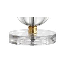 JONATHAN Y Brass Jules 23" Crystal Mini LED Table Lamp