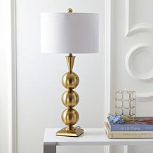 JONATHAN Y Brass Mackenzie 33" Metal LED Table Lamp