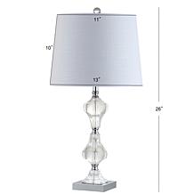 Jonathan Y Chloe 26"   Crystal LED Table Lamp - Clear