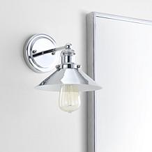 JONATHAN Y Chrome June 7.75" Metal Shade Sconce