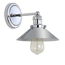 JONATHAN Y Chrome June 7.75" Metal Shade Sconce