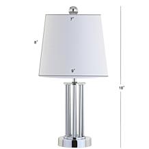 JONATHAN Y Chrome Lillian 18" Metal Mini LED Table Lamp