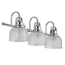 JONATHAN Y Chrome Virginia 25.25" 3-light Metal Glass LED Vanity Light