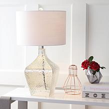 JONATHAN Y Clear Jane 26" Glass LED Table Lamp