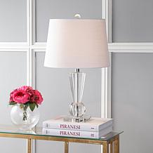 JONATHAN Y Clear Wynne 22" Crystal LED Table Lamp