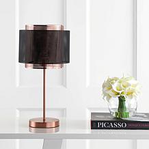 JONATHAN Y Copper Black Tribeca 19.7" Metal LED Table Lamp