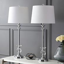 Jonathan Y Elizabeth 33"   Crystal and Chrome LED Table Lamp 2-pack