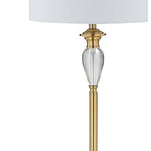 Jonathan Y Evelyn 60"   Crystal and Brass LED Floor Lamp