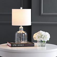 Jonathan Y Gemma 19" Glass Bell LED Table Lamp