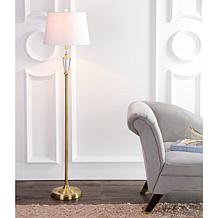 Jonathan Y Harper 61"   Crystal and Brass LED Floor Lamp