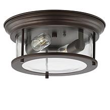 Jonathan Y Lauren 13.25" Metal & Glass LED Flush Mount Light Fixture