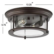 Jonathan Y Lauren 13.25" Metal & Glass LED Flush Mount Light Fixture