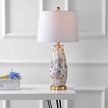 JONATHAN Y Natural Jocelyn 28" Seashell LED Table Lamp
