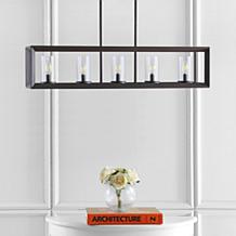 JONATHAN Y Oil Rubbed Bronze Anna 38.5" Linear 5-light Pendant