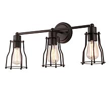 JONATHAN Y Oil Rubbed Bronze Florence 24" 3-light Metal Vanity Light