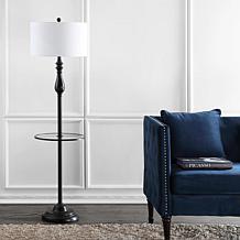 JONATHAN Y Oil Rubbed Bronze Laine 60" Metal Side Table and Floor Lamp