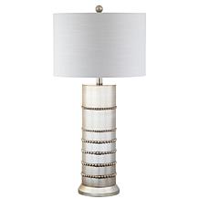 JONATHAN Y Silver Evelyn 31" Resin LED Table Lamp