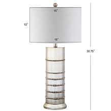 JONATHAN Y Silver Evelyn 31" Resin LED Table Lamp