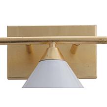 JONATHAN Y White and Gold Yvette 25" 3-light Metal Vanity Wall Light