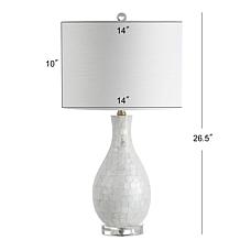 JONATHAN Y White Josephine 26.5" Seashell LED Table Lamp