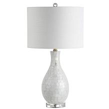 JONATHAN Y White Josephine 26.5" Seashell LED Table Lamp