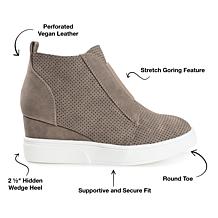 Journee Collection Women's Clara Sneaker Wedge