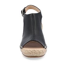 Journee Collection Women's Crew Wedge Sandal