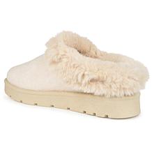 Journee Collection Women's Faux Fur Trim Whisp Slipper
