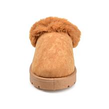 Journee Collection Women's Faux Fur Trim Whisp Slipper