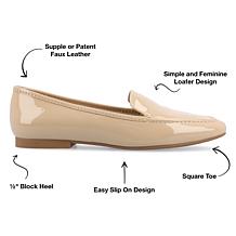 Journee Collection Womens Tullie Loafer Wide Width Flat
