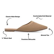 Journee Collection Womens Wide Width Aniee Mule Flats