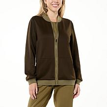 Joy CleanBoss Luxurious Faux Suede Reversible Bomber Jacket
