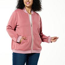 Joy CleanBoss Luxurious Faux Suede Reversible Bomber Jacket