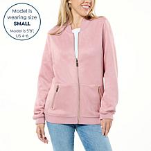 Joy CleanBoss Luxurious Faux Suede Reversible Bomber Jacket