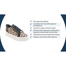 Joy Performance Easy-On Easy-Off Leather Platform Comfort Sneakers