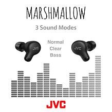 JVC Marshmallow True Wireless Earbuds - Black