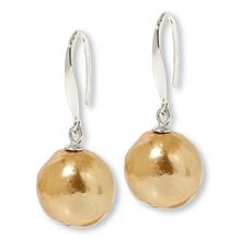 KALIFANO Cultured Baroque Colors of Pearl Drop Silver Earrings