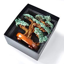 KALIFANO Gemstone Bonsai Tree of Life Sculpture