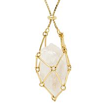 KALIFANO Interchangeable Gemstone Nugget Necklace Set