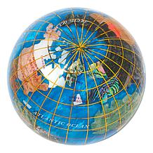 KALIFANO Multigemstone Globe Paperweight with Gift Box