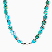 KALIFANO Turquoise-Color Howlite Bead 21" Necklace
