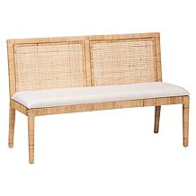 Kalimantan Bohemian Rattan Banquette Set with Cushions