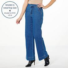 kathy ireland© Fashion 360 British Countryside High-Waist Denim Pant