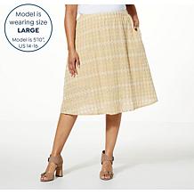 kathy ireland® Fashion 360 Madrid Escape A-Line Skirt