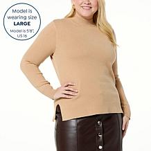 kathy ireland® Fashion 360 Sundance Mock-Neck Jacquard Sweater
