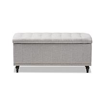 Kaylee Fabric Upholstered Button-Tufting Storage Ottoman Bench