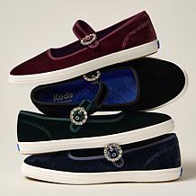 Keds Maisie Velvet Adjustable Mary-Janes